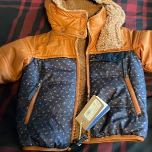 Patagonia Kids Puffer Jacket - Orange and Blue